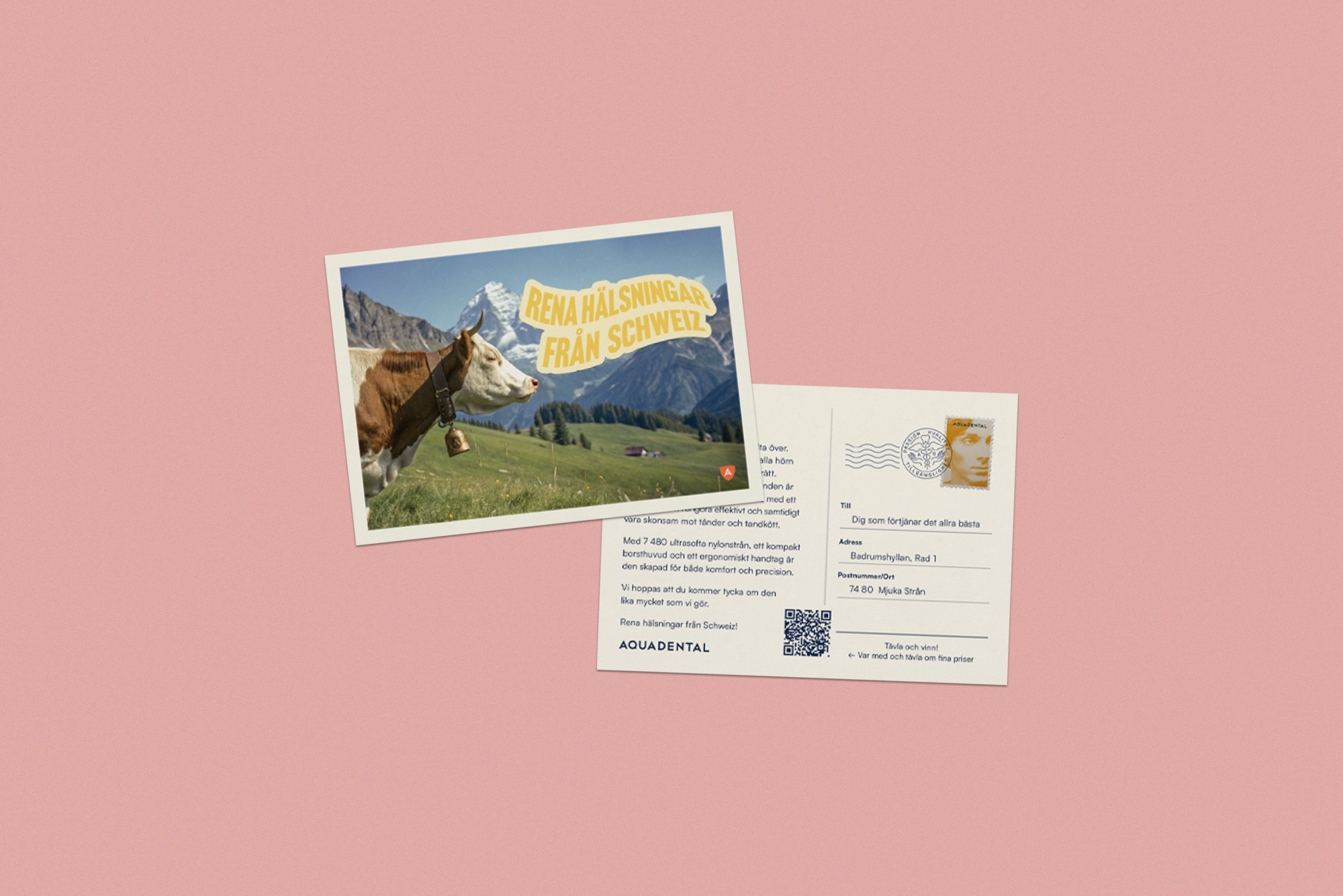 Vykort till manuell tandborste - 50 pack