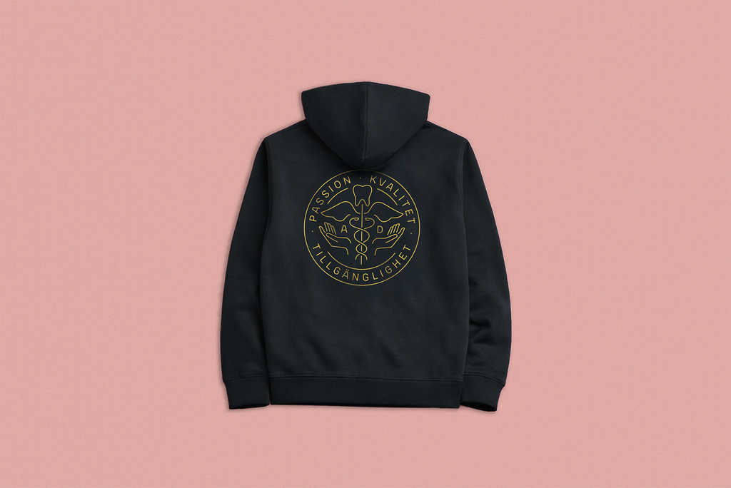 Hoodie med dragkedja