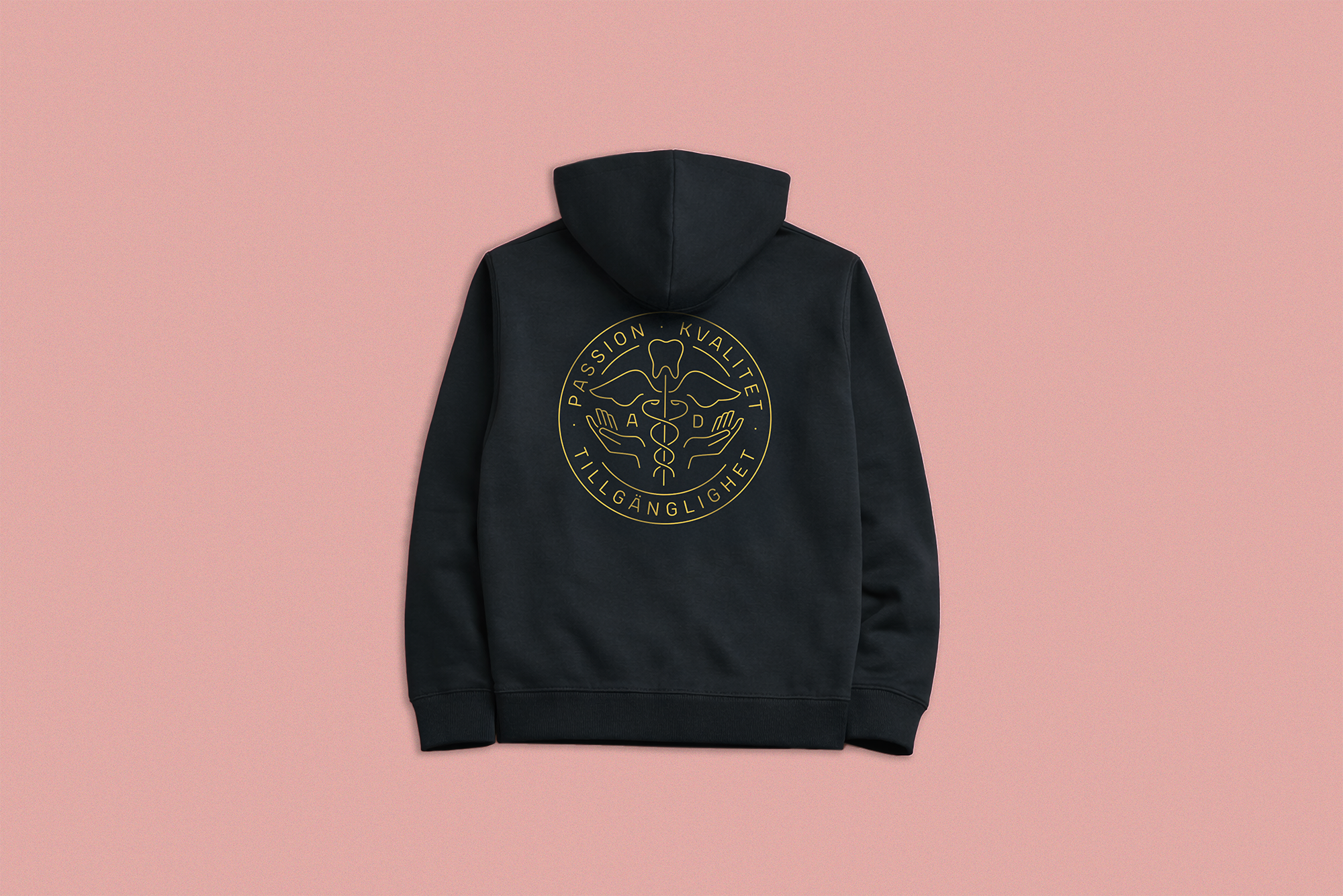 Hoodie med dragkedja