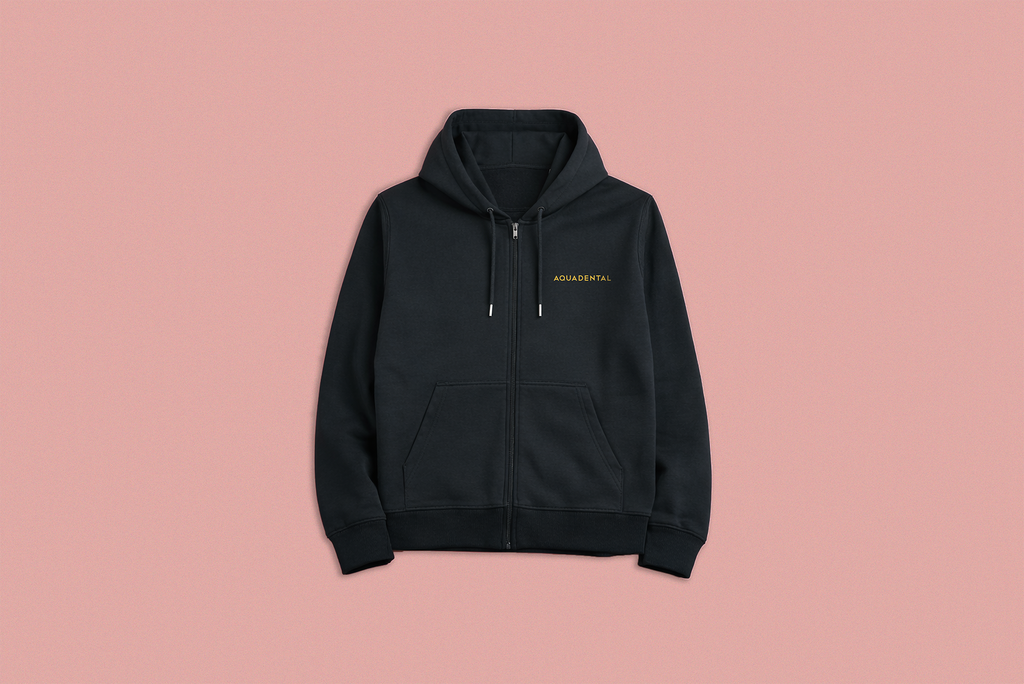 Hoodie med dragkedja